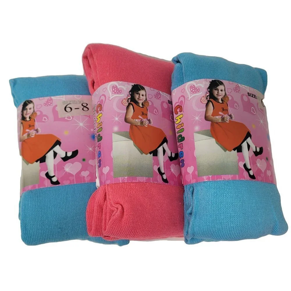Girl Long Stockings Winter Kids Tights, Variety of Colors, Size 6-8 NWT
